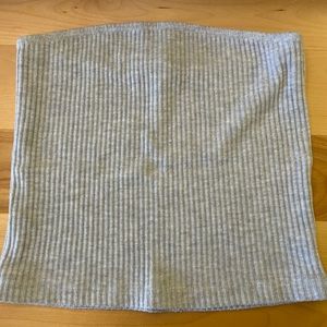 Brandy Melville Textured Grey Tube Top